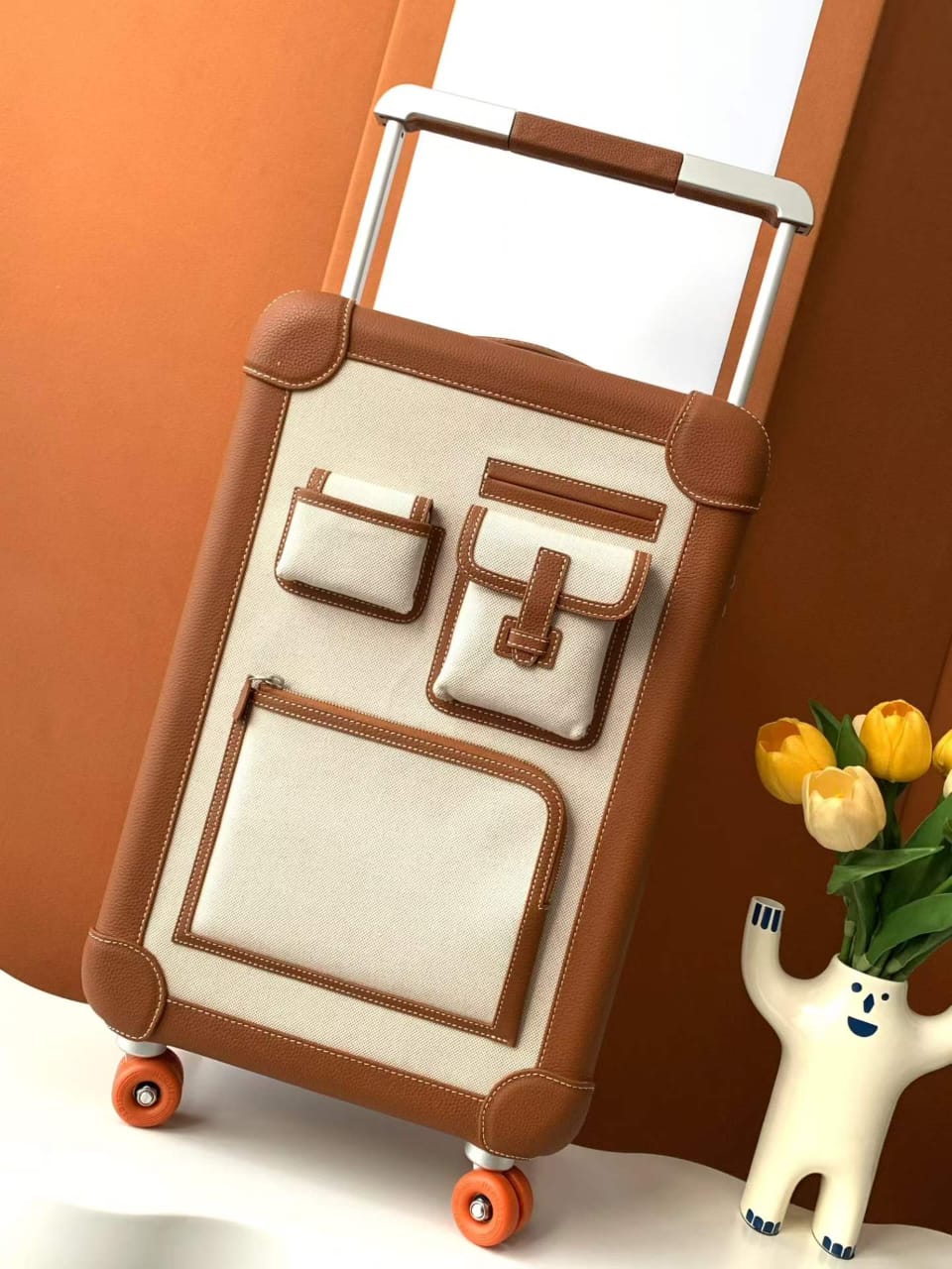 Hermès Trolley Bag - Beige