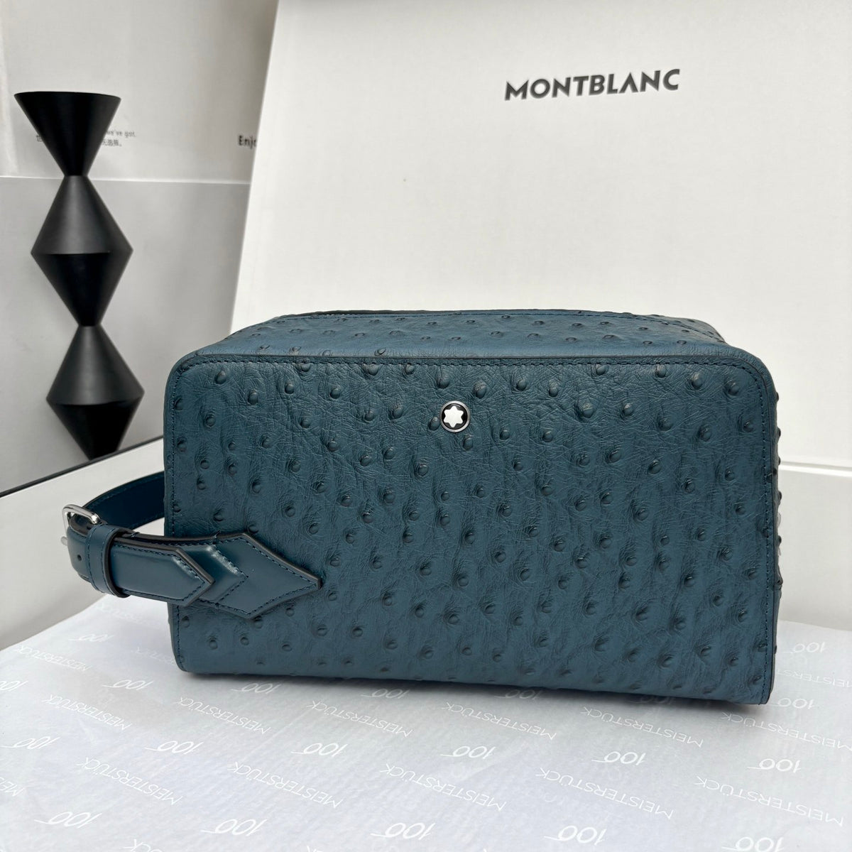 Montblanc Crossbody Bag - Blue Embossed