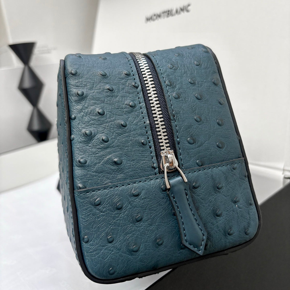Montblanc Crossbody Bag - Blue Embossed