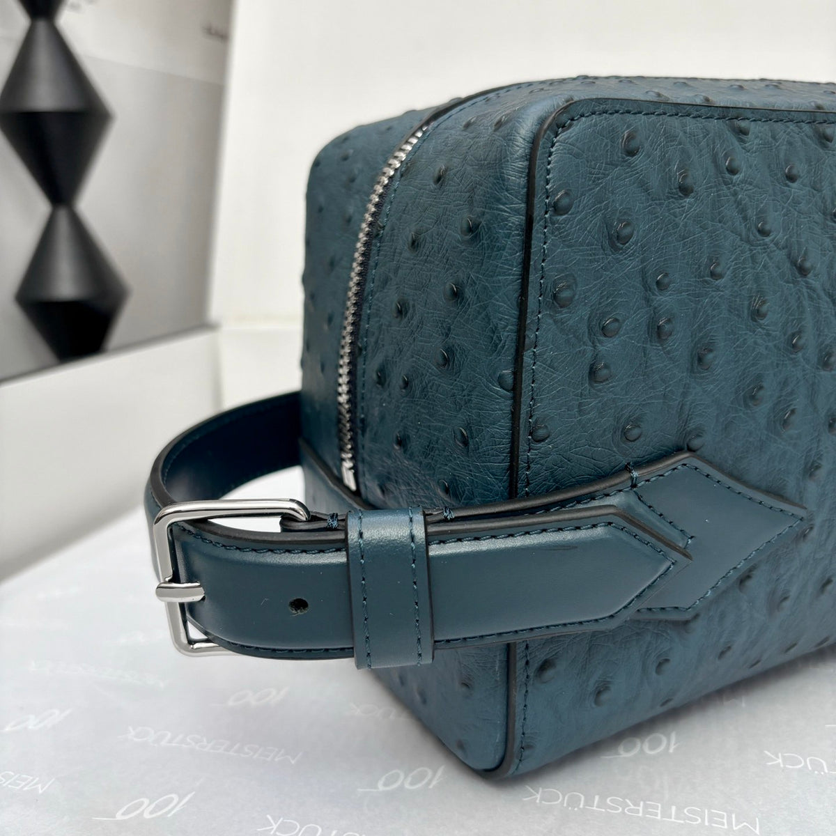 Montblanc Crossbody Bag - Blue Embossed
