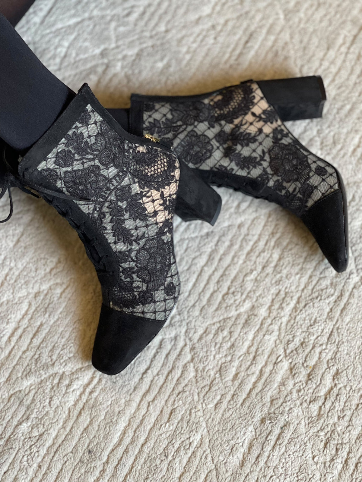 Dior Boots - Black & Beige