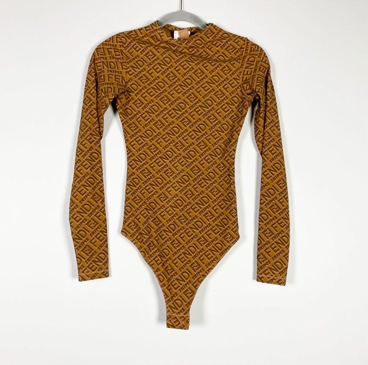 Fendi Long-Sleeve Bodysuit - Brown
