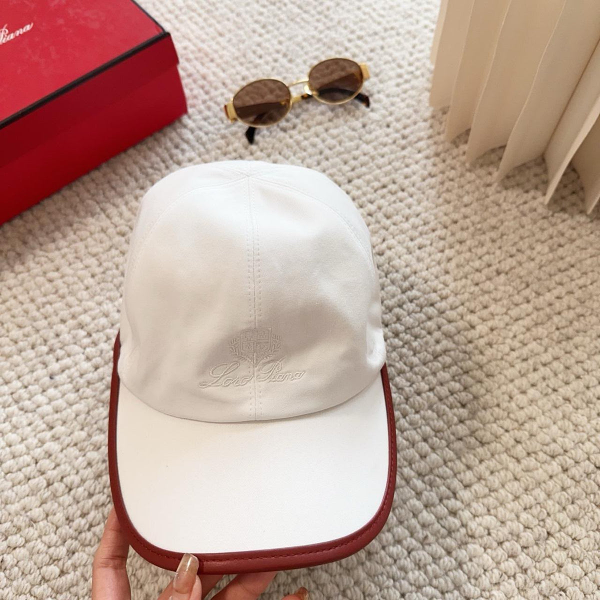 Loro Piana Cap - White