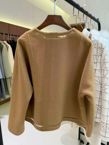 Hermes Open-Front Jacket - Beige