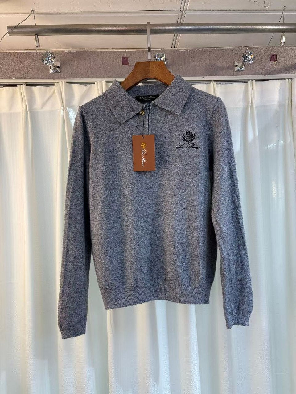 Loro Piana Polo Sweater - Grey