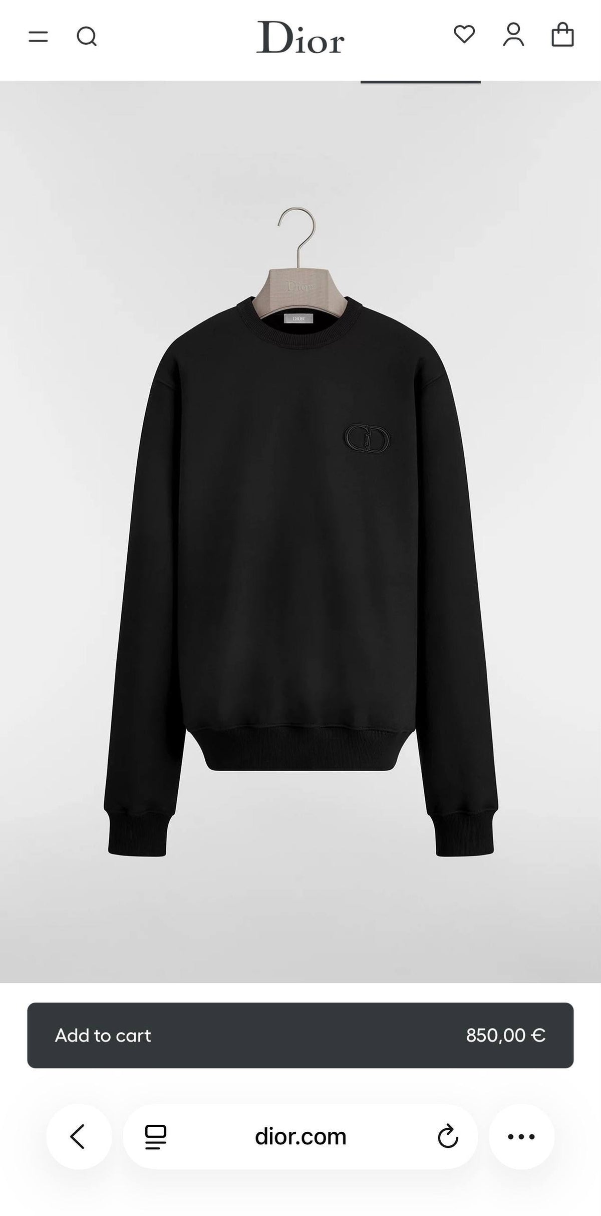 Dior Sweatshirt - Black