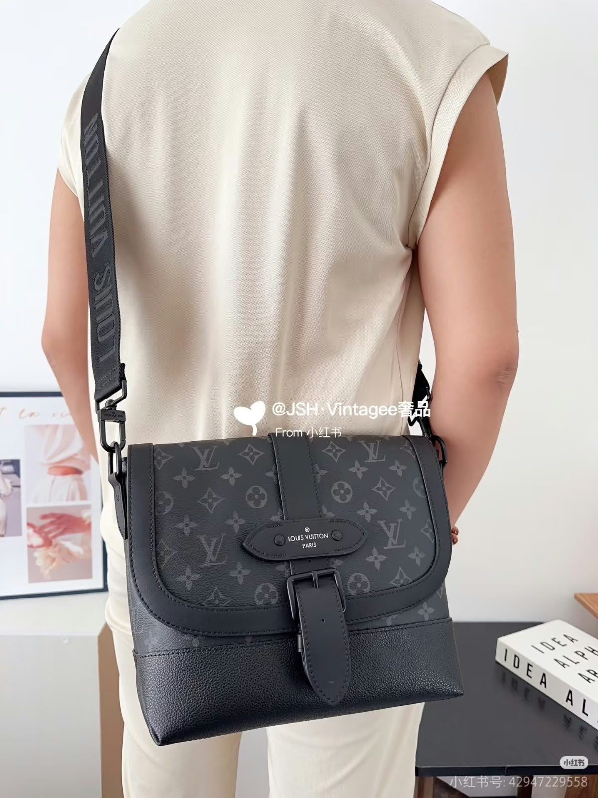 Louis Vuitton Crossbody Bag - Dark Grey Monogram
