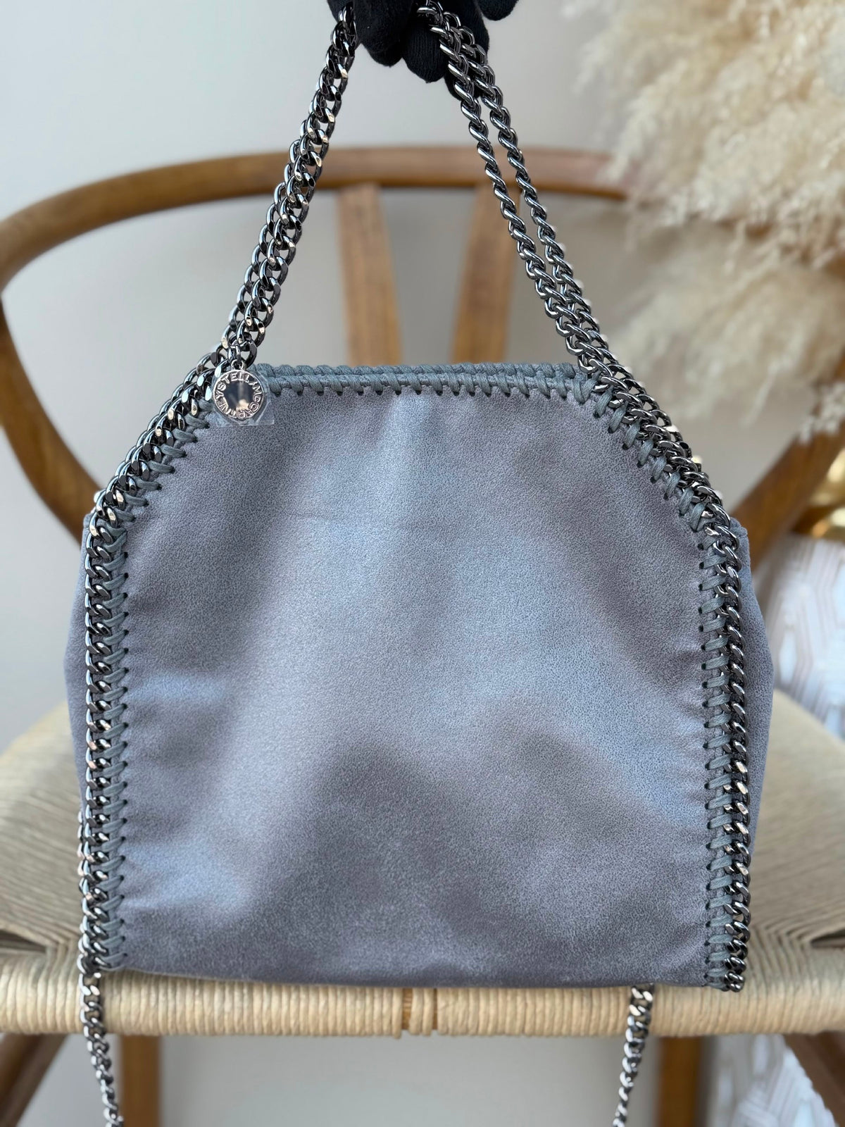 Stella McCartney Foldover Shoulder Bag - Grey
