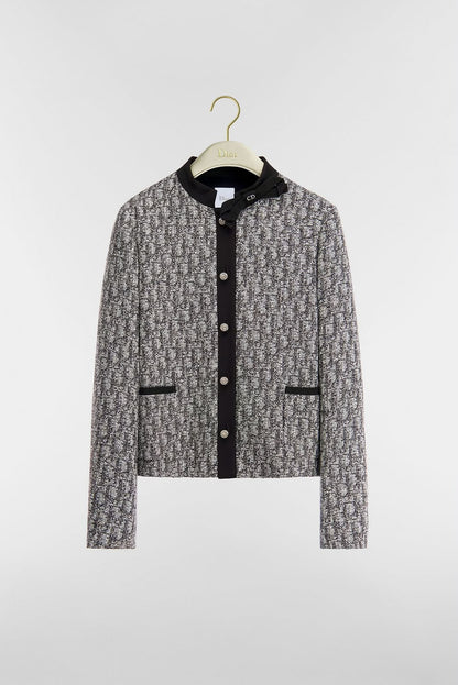 Dior Collarless Jacket - Black