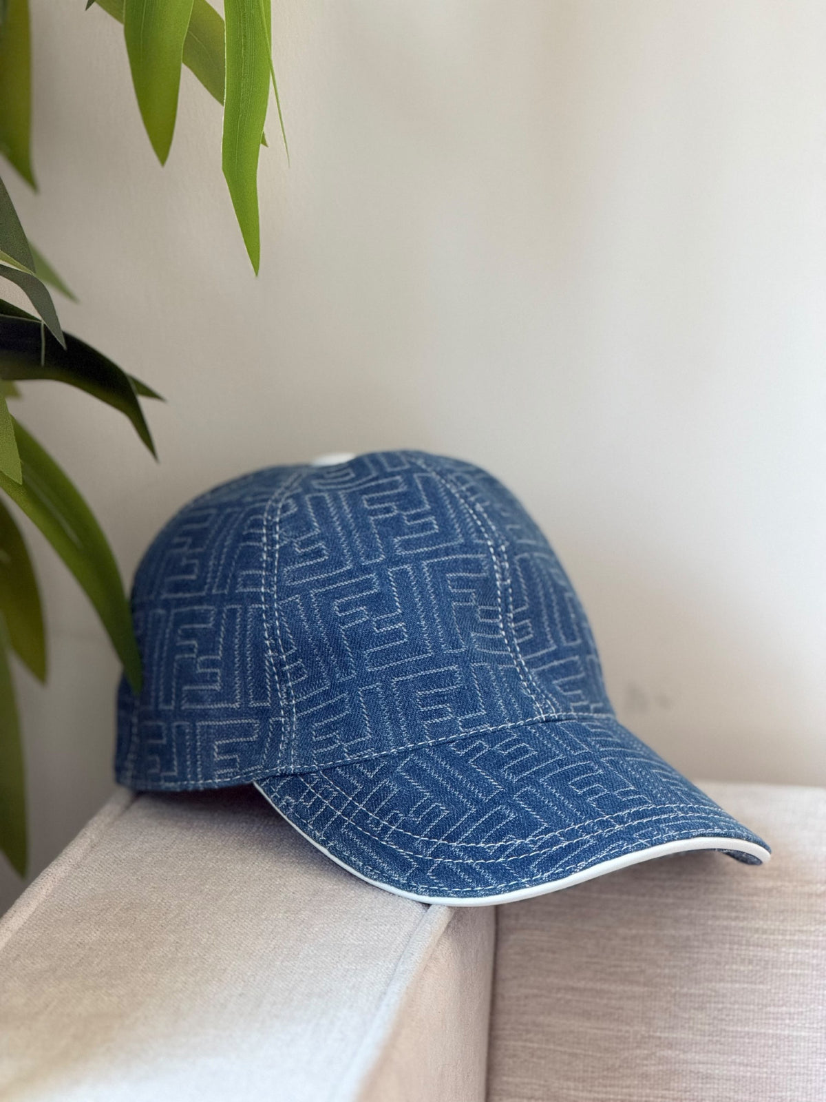 Fendi Monogram Cap - Blue Monogram