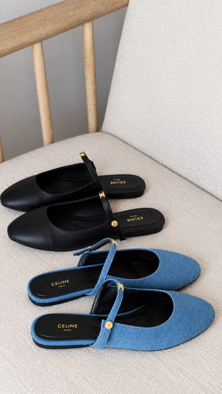 Celine Slippers - Blue