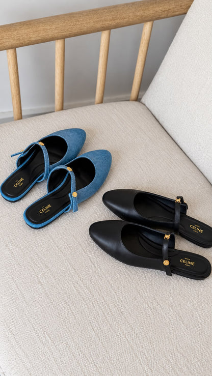 Celine Slippers - Blue