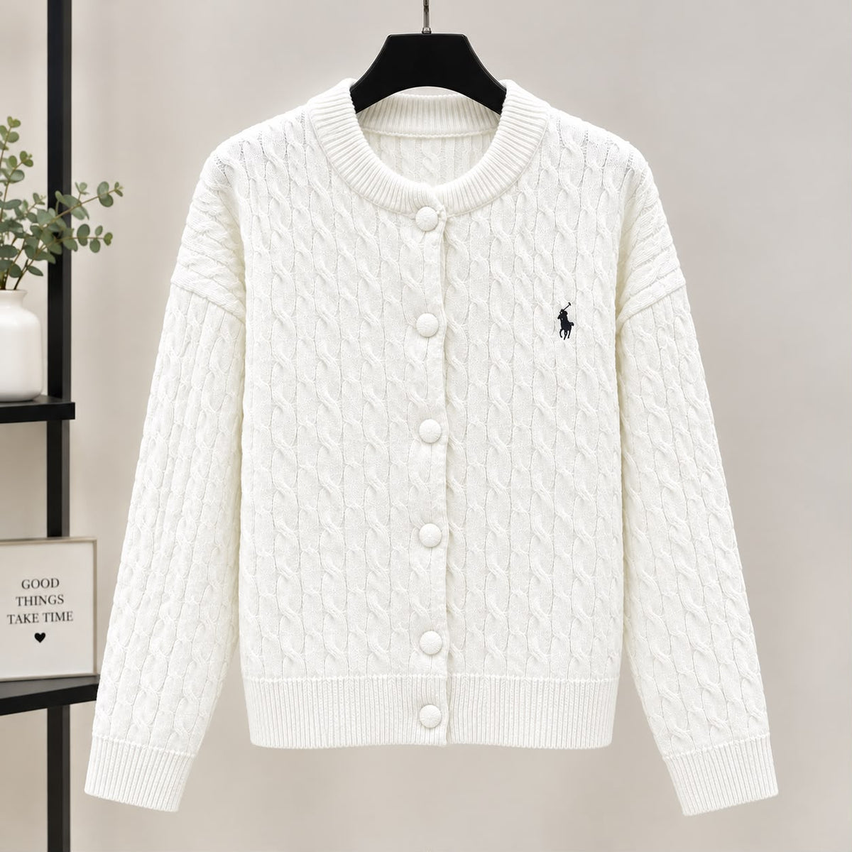 Polo Ralph Lauren Button-Front Cardigan - White