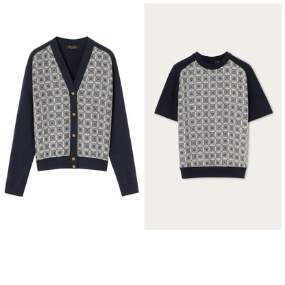 Loro Piana T-Shirt - Off White & Navy