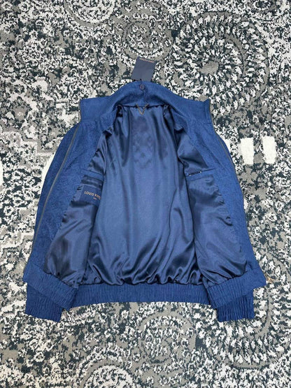 Louis Vuitton Bomber Jacket - Blue Embossed