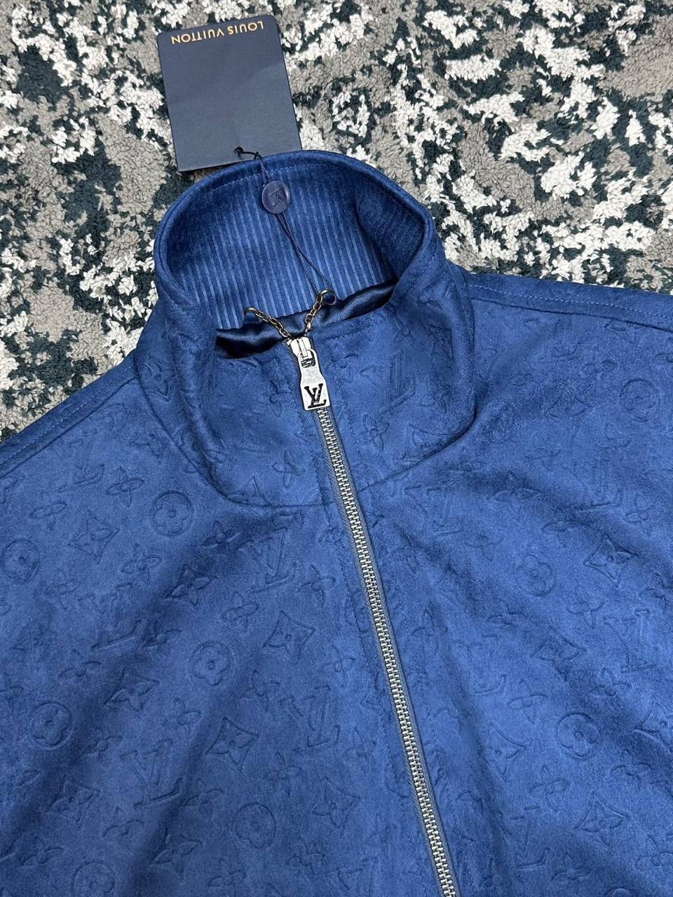 Louis Vuitton Bomber Jacket - Blue Embossed