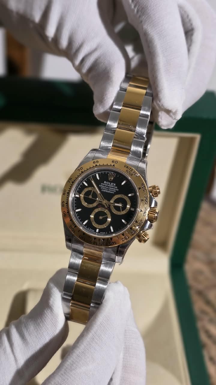 Rolex Watch - Gold & Silver & Black