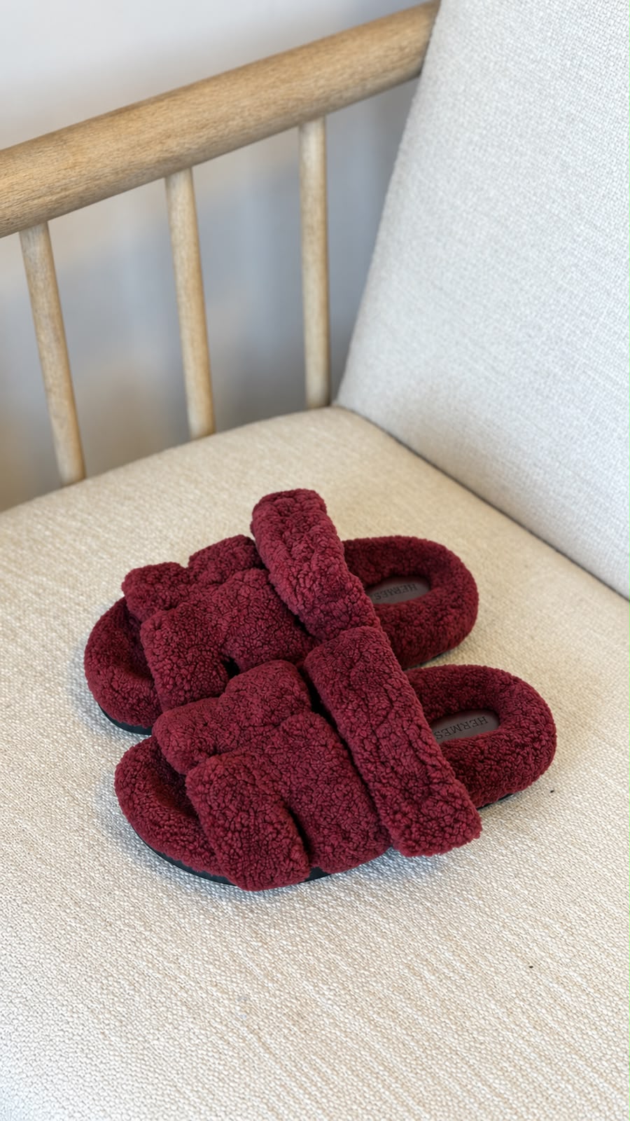 Hermes Slippers - Burgundy, Black, Brown
