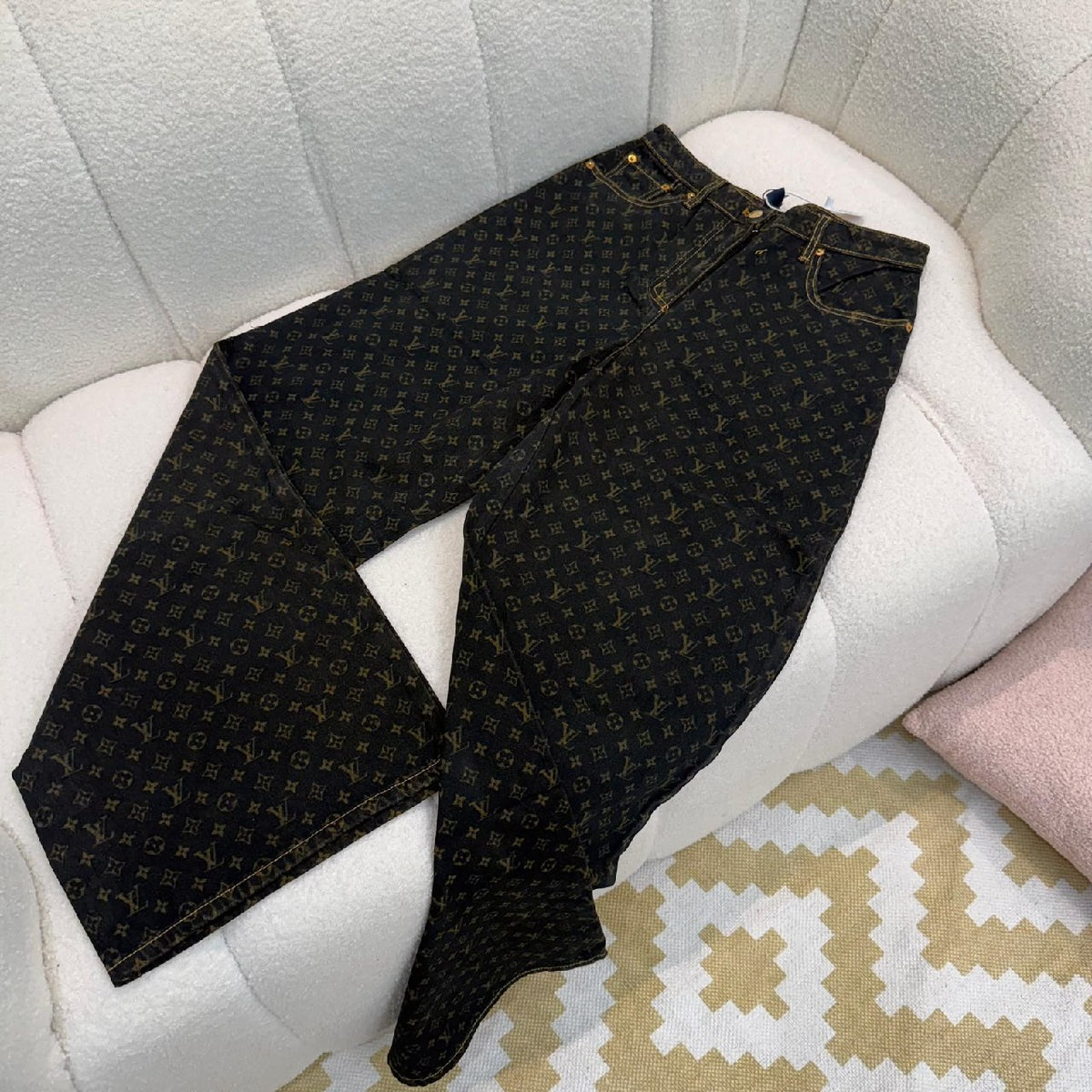 Louis Vuitton Jeans Pants - Black Monogram