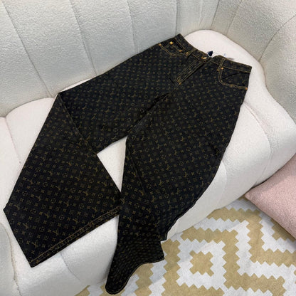 Louis Vuitton Jeans Pants - Black Monogram