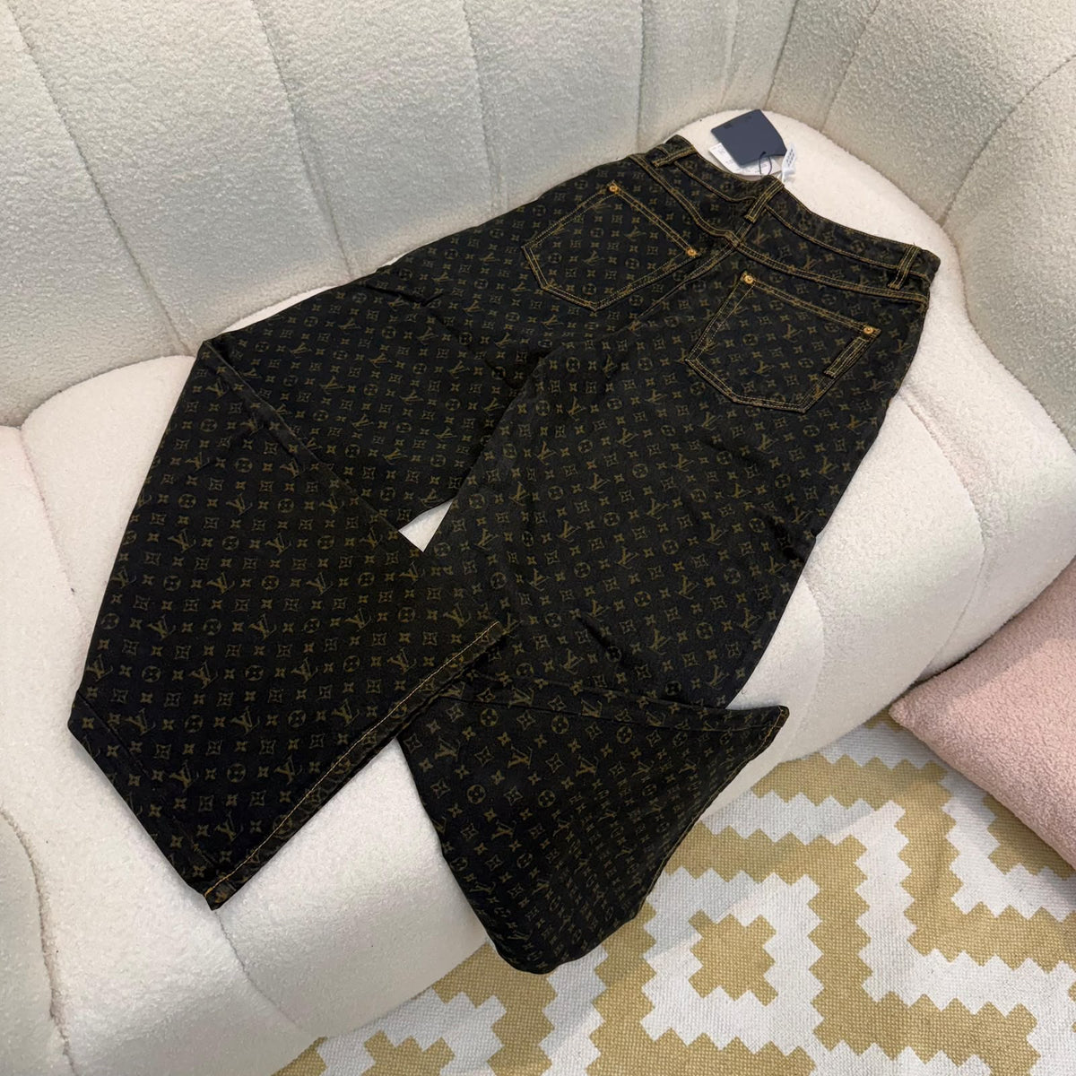 Louis Vuitton Jeans Pants - Black Monogram