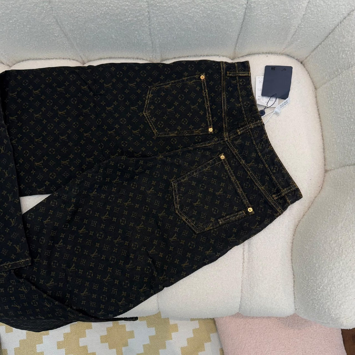 Louis Vuitton Jeans Pants - Black Monogram