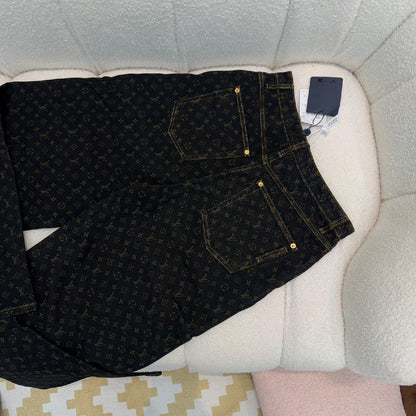 Louis Vuitton Jeans Pants - Black Monogram