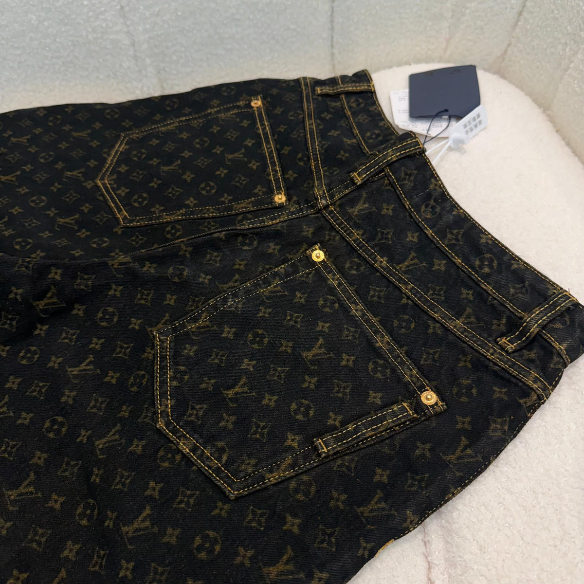 Louis Vuitton Jeans Pants - Black Monogram