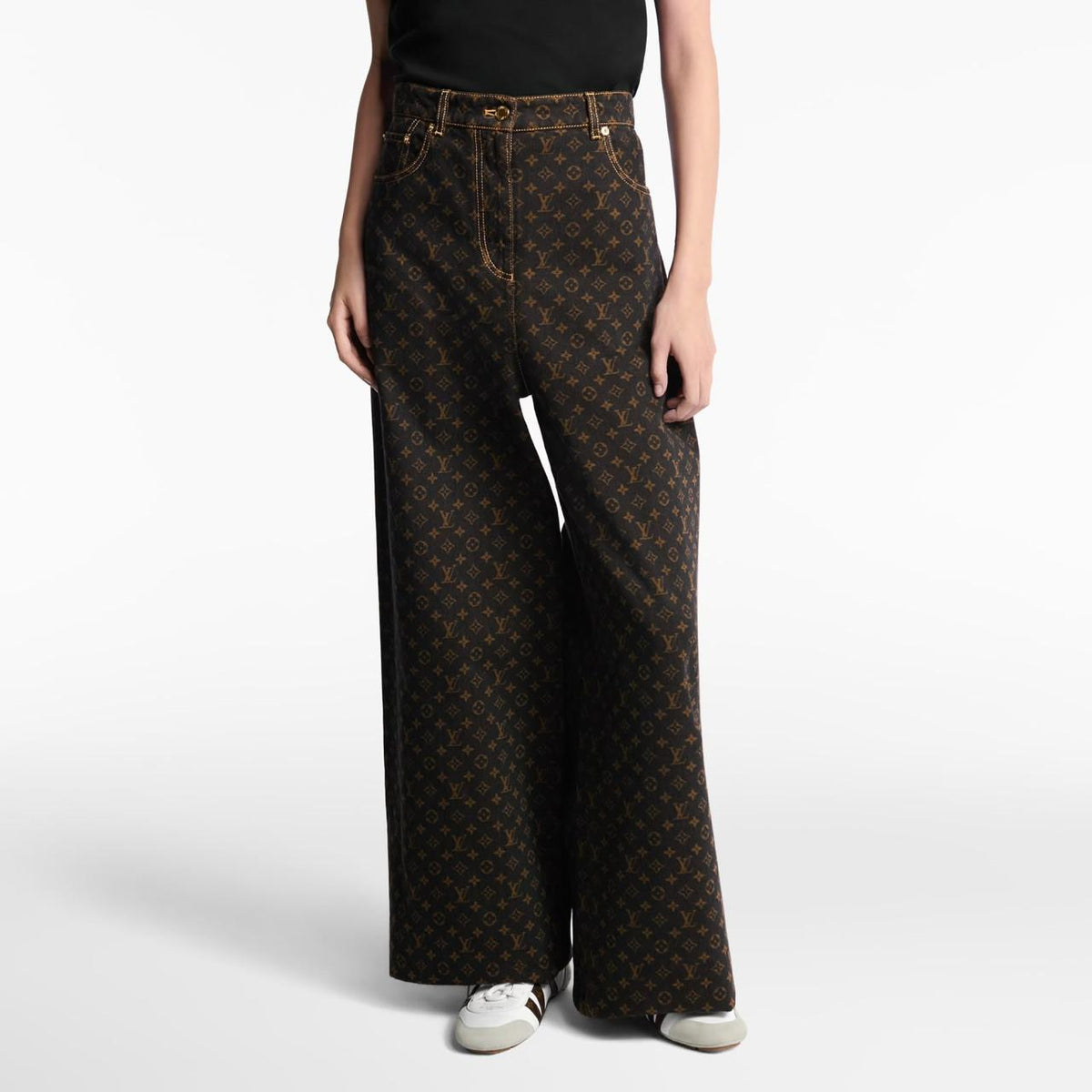 Louis Vuitton Jeans Pants - Black Monogram