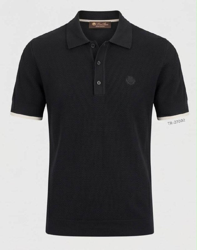 Loro Piana Polo Shirt - White, Black, Navy