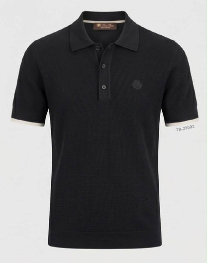 Loro Piana Polo Shirt - White, Black, Navy