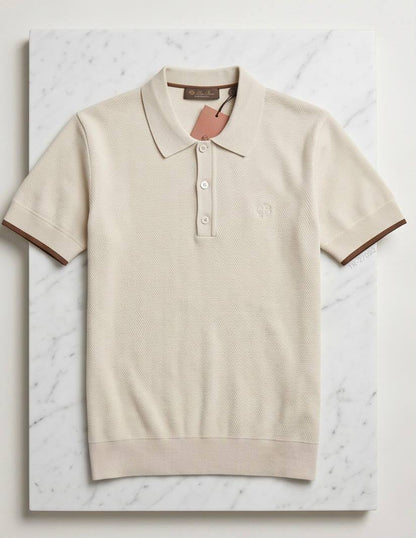 Loro Piana Polo Shirt - White, Black, Navy