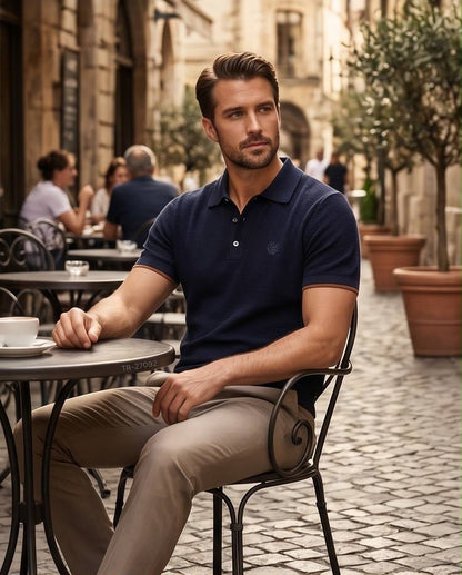 Loro Piana Polo Shirt - White, Black, Navy