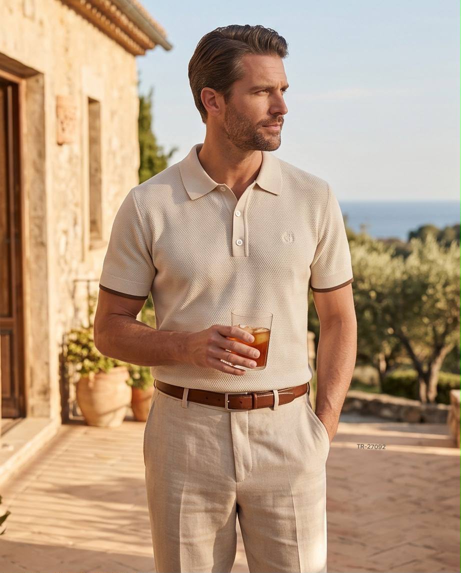 Loro Piana Polo Shirt - White, Black, Navy