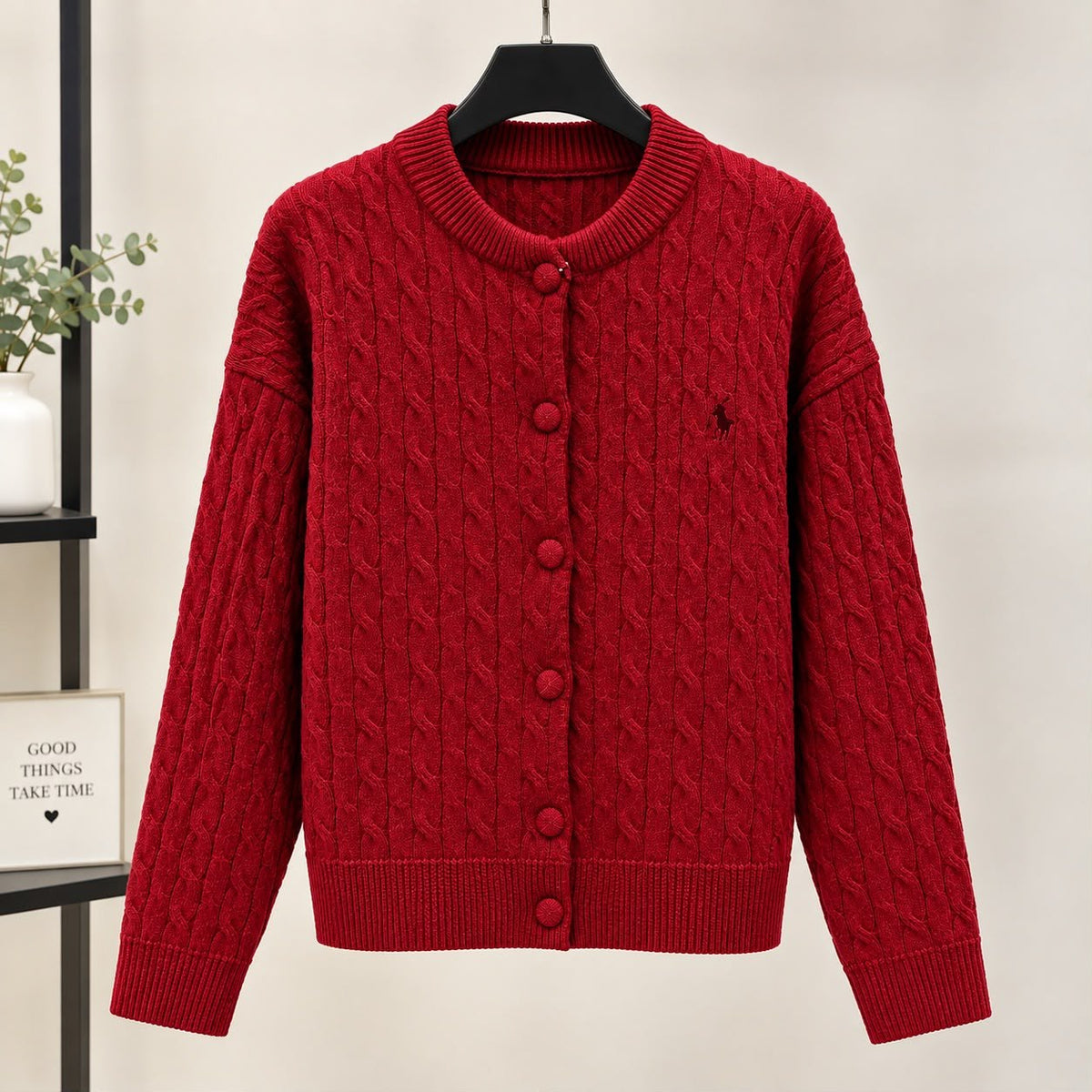 Polo Ralph Lauren Button-Front Cardigan - Red