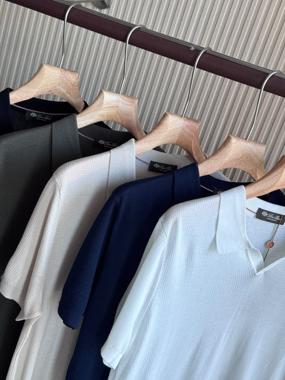 Loro Piana Polo Shirt - Black, Green, White, Navy