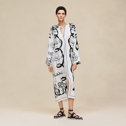 Hermès Coat Belted Open Front - White
