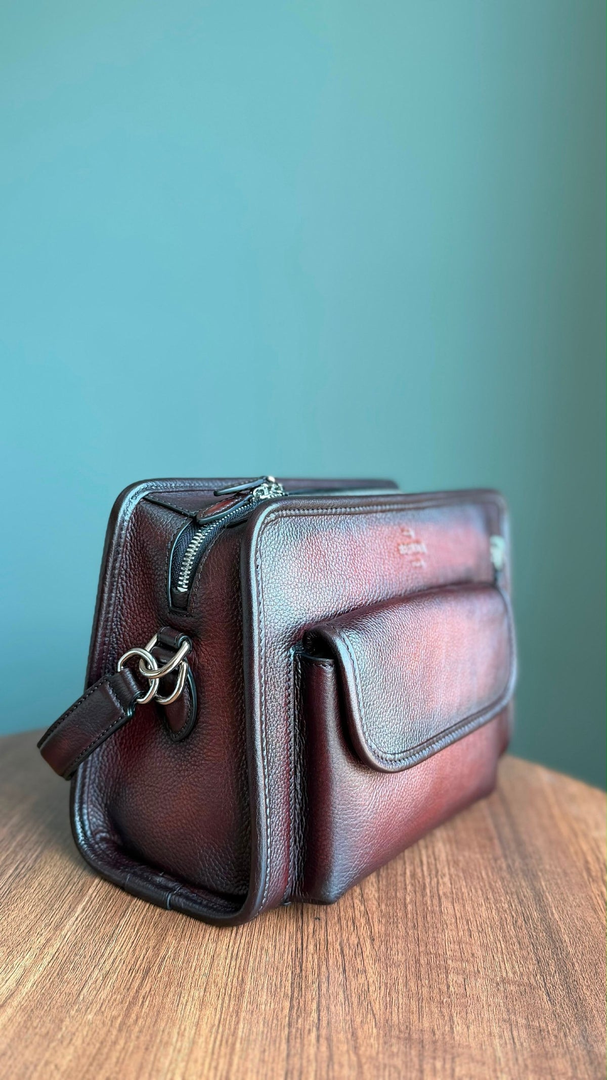 Berluti Multipocket Crossbody Bag - Burgundy