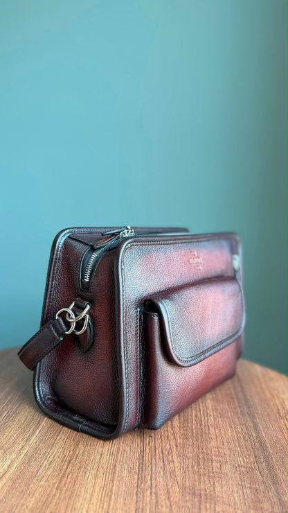 Berluti Multipocket Crossbody Bag - Burgundy