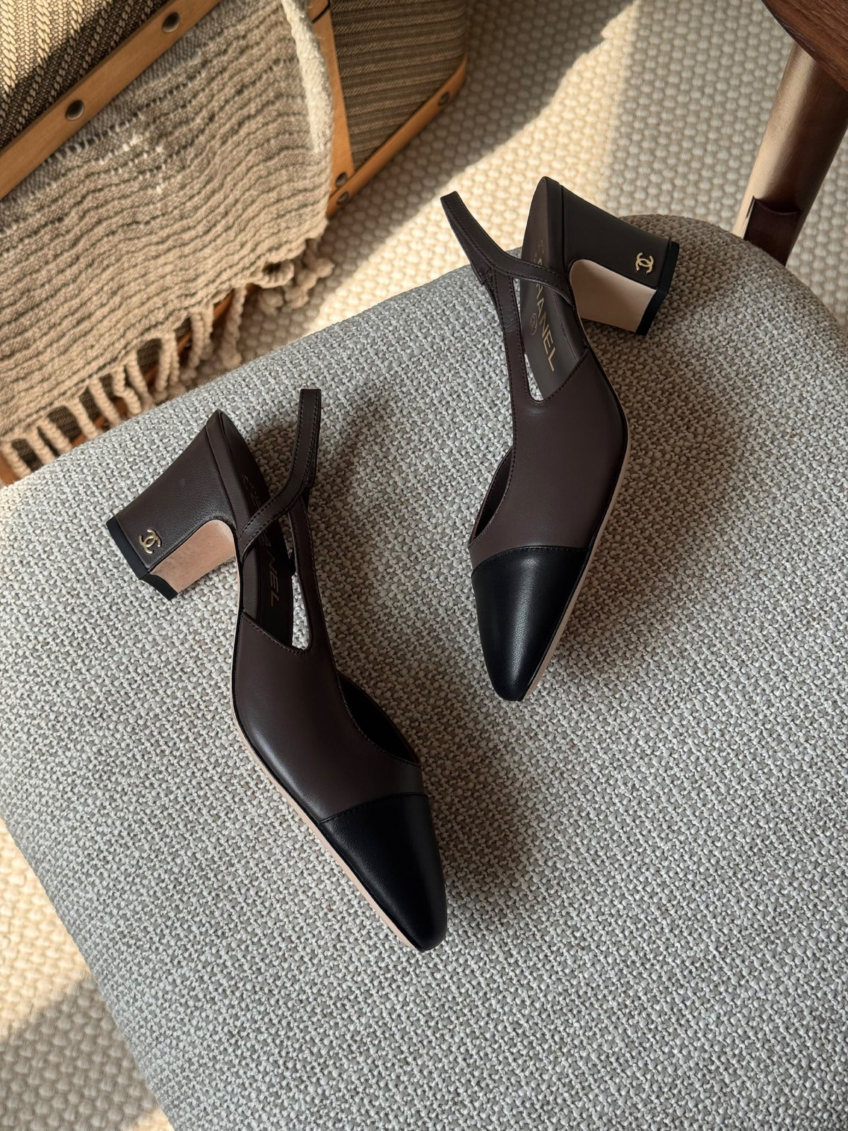 Chanel Heels - Brown & Black