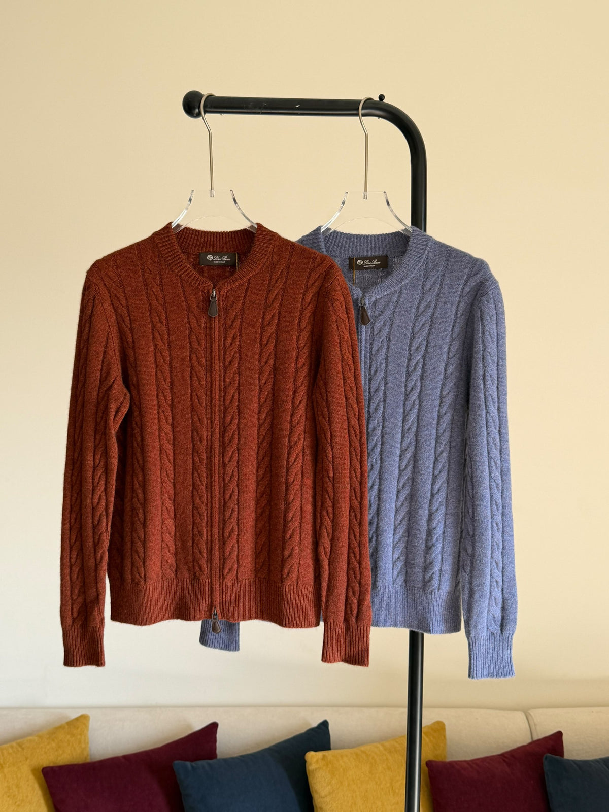 Loro Piana Cardigan - Brown, Blue