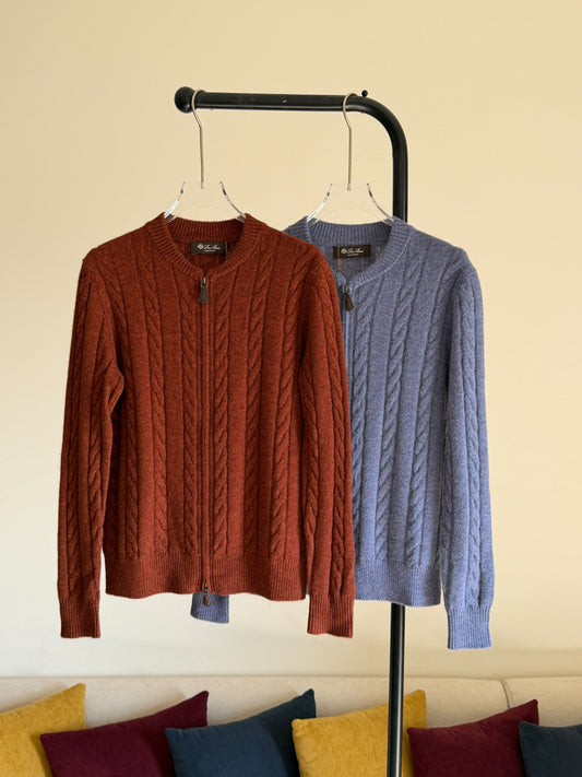 Loro Piana Cardigan - Brown, Blue