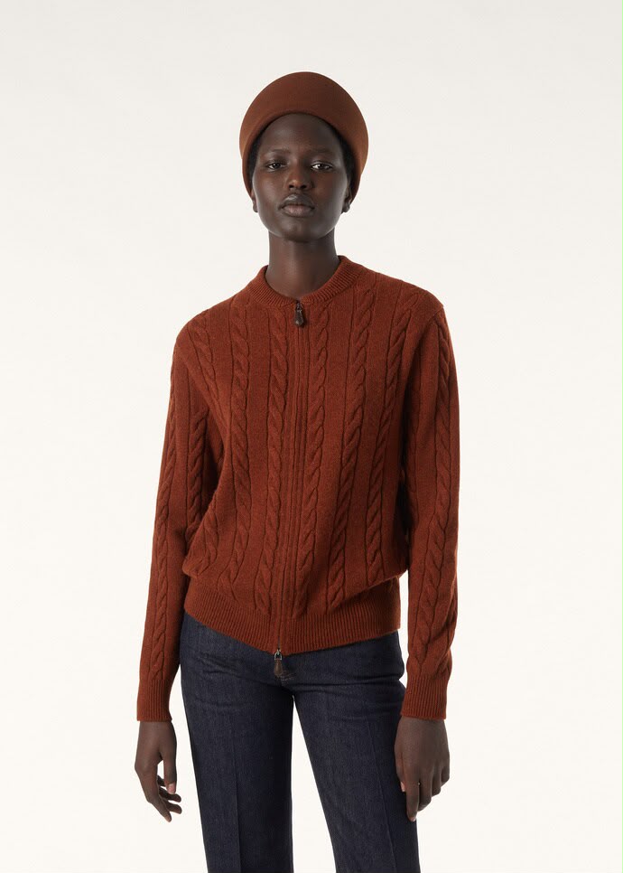 Loro Piana Cardigan - Brown, Blue