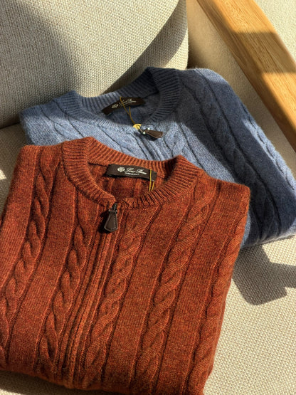 Loro Piana Cardigan - Brown, Blue