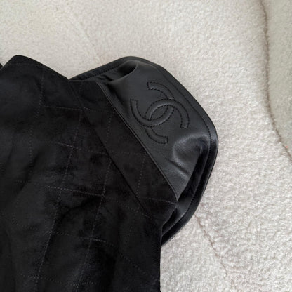 Chanel Quilted Bomber Jacket - Black