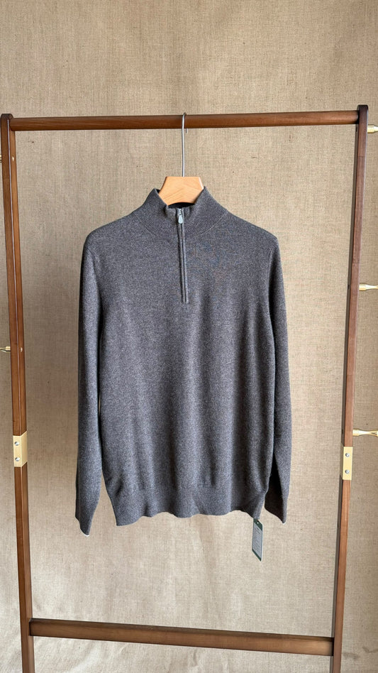 Loro Piana Polo Sweater - Dark Grey