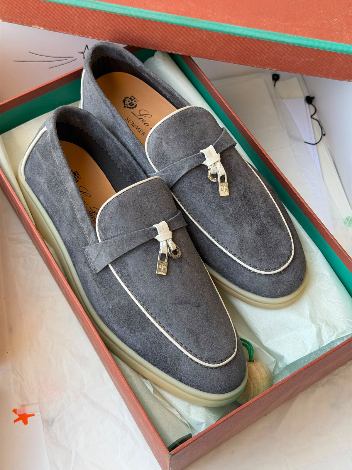 Loro Piana Loafers - Burgundy, Navy, Grey, Green