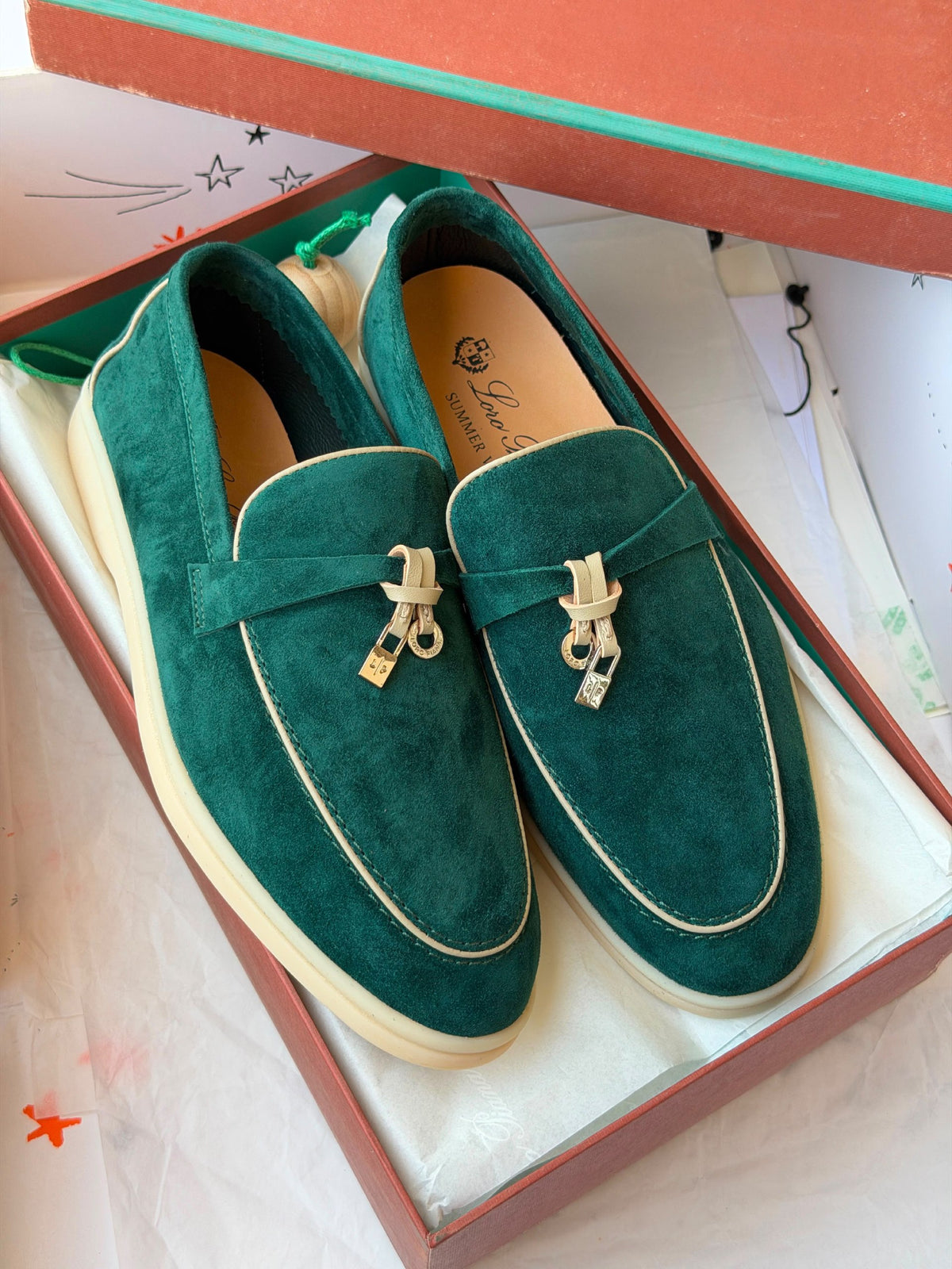 Loro Piana Loafers - Burgundy, Navy, Grey, Green