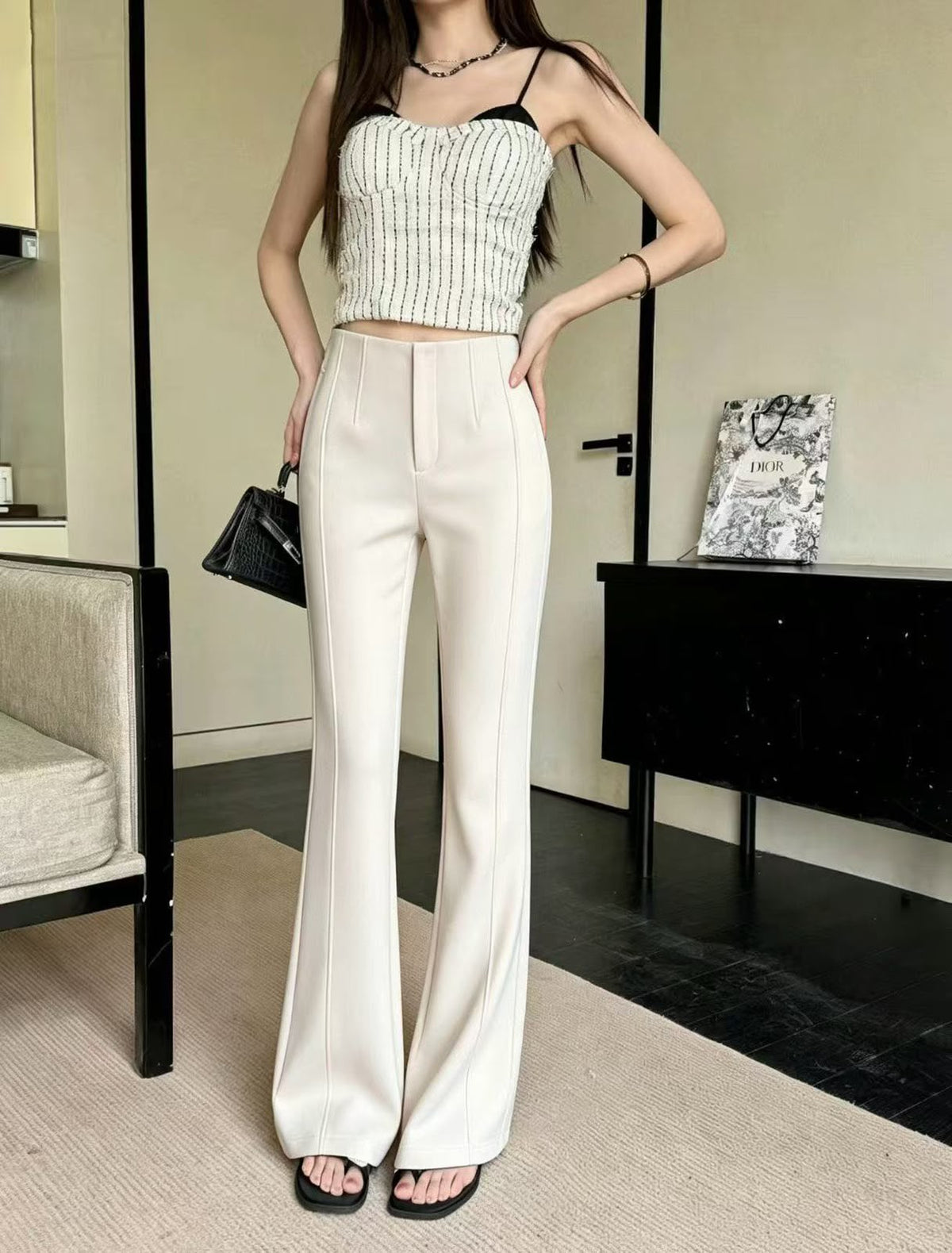 Prada Wide-Leg Pants - White
