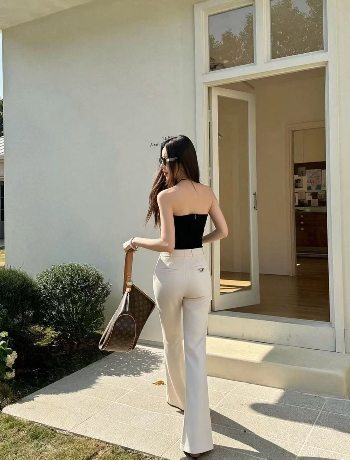 Prada Wide-Leg Pants - White